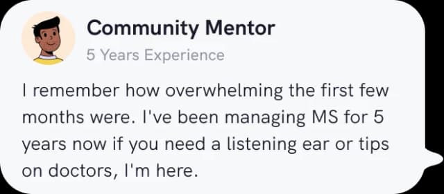 Community Mentor message