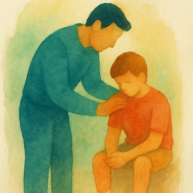 Caregiver carrying the weight